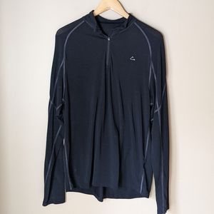 Paradox wool blend 1/4 zip base layer size large